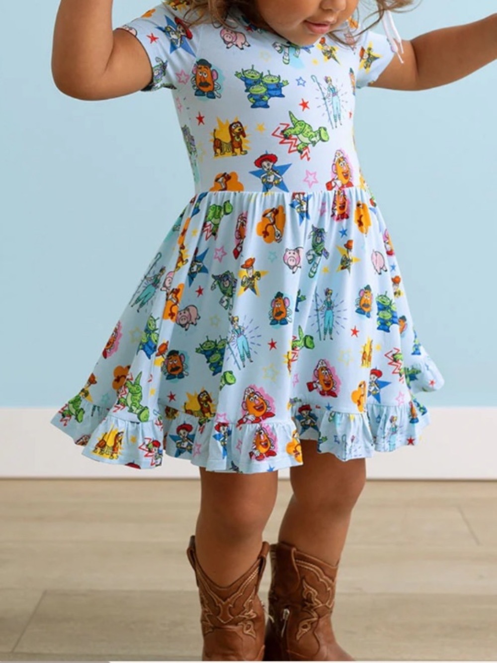 Posh Peanut Toy Story Ruffled Twirl dress